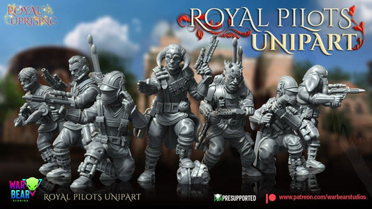 7 Royal Rebel Pilots Star Wars RPG Legion Shatterpoint compatible - War Bear