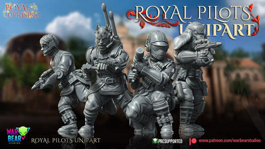 7 Royal Rebel Pilots Star Wars RPG Legion Shatterpoint compatible - War Bear