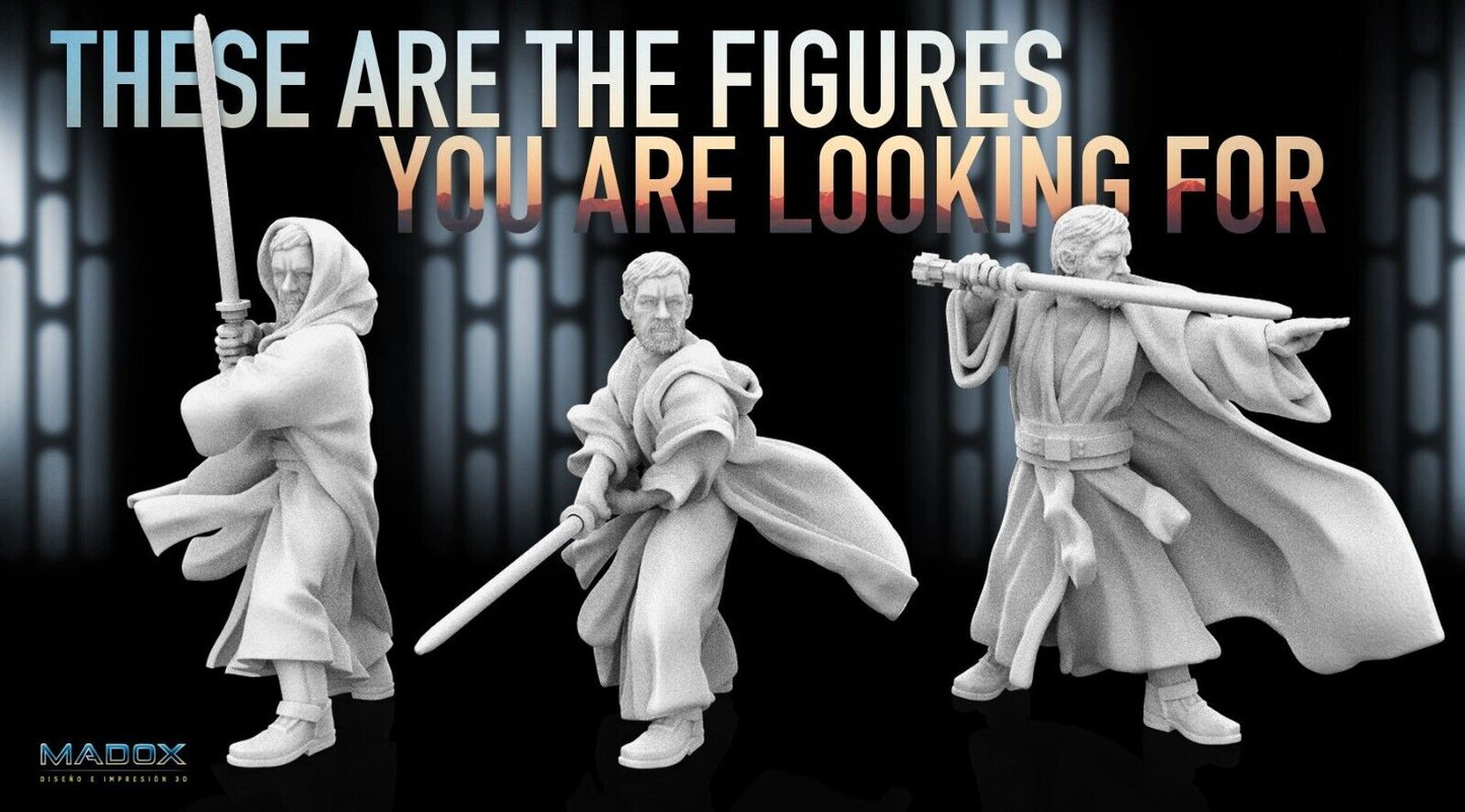 3 Jedi Ben-Kenobi Star Wars RPG Legion Shatterpoint compatible War Bear