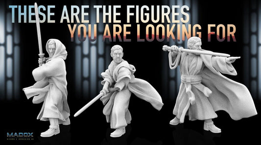 3 Jedi Ben-Kenobi Star Wars RPG Legion Shatterpoint compatible War Bear