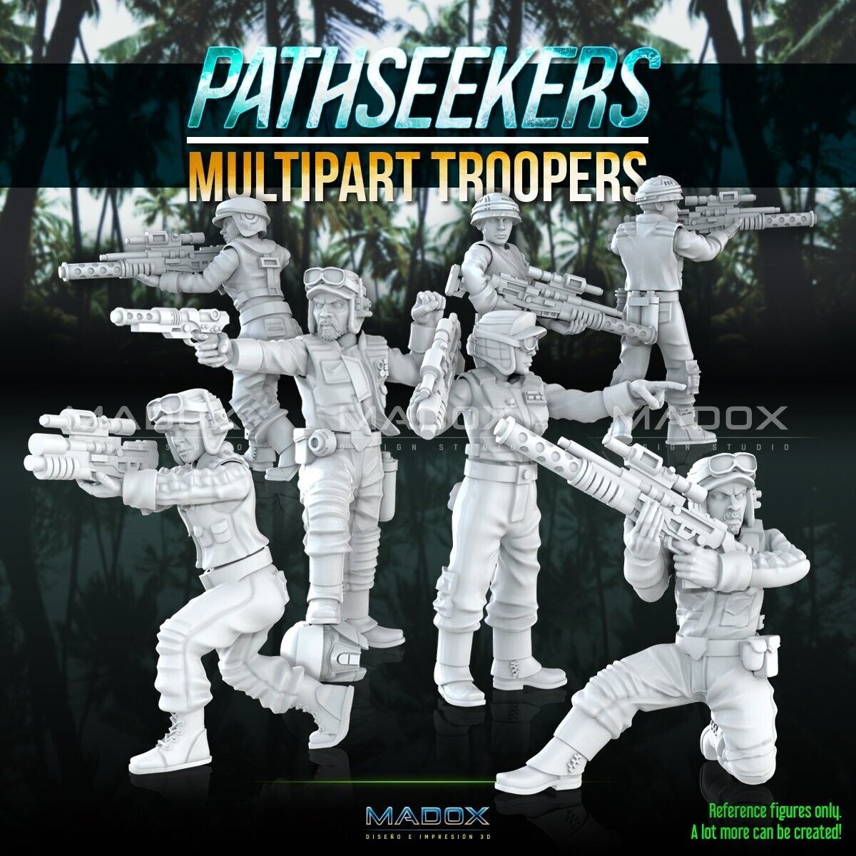 10 Rebel Scout Pathseekers Star Wars Legion RPG Shatterpoint compatible War Bear