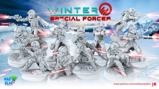 10 Imperial Winter Spec Op Star Wars Legion RPG Shatterpoint compatible War Bear