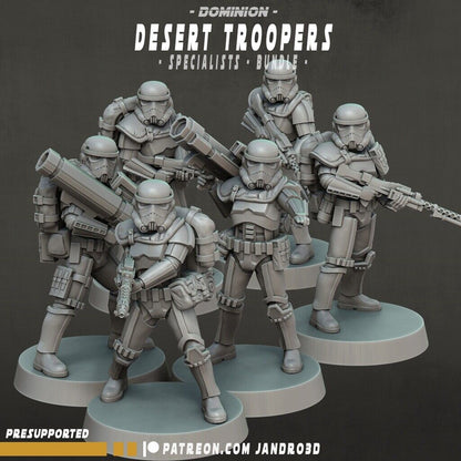 Remnant E-11 Blaster / Specialist Desert Troopers -Star Wars Legion compatible J