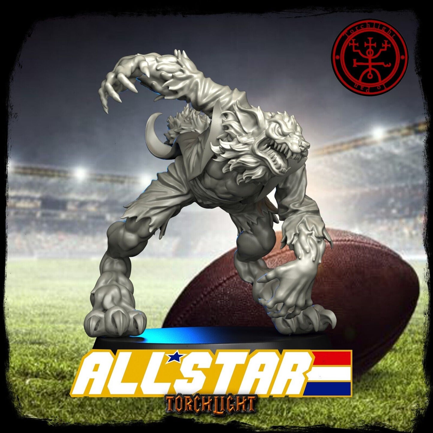 Werewolf Fantasy Football Star player - Torchlight