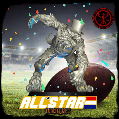 Werewolf Fantasy Football Star player - Torchlight