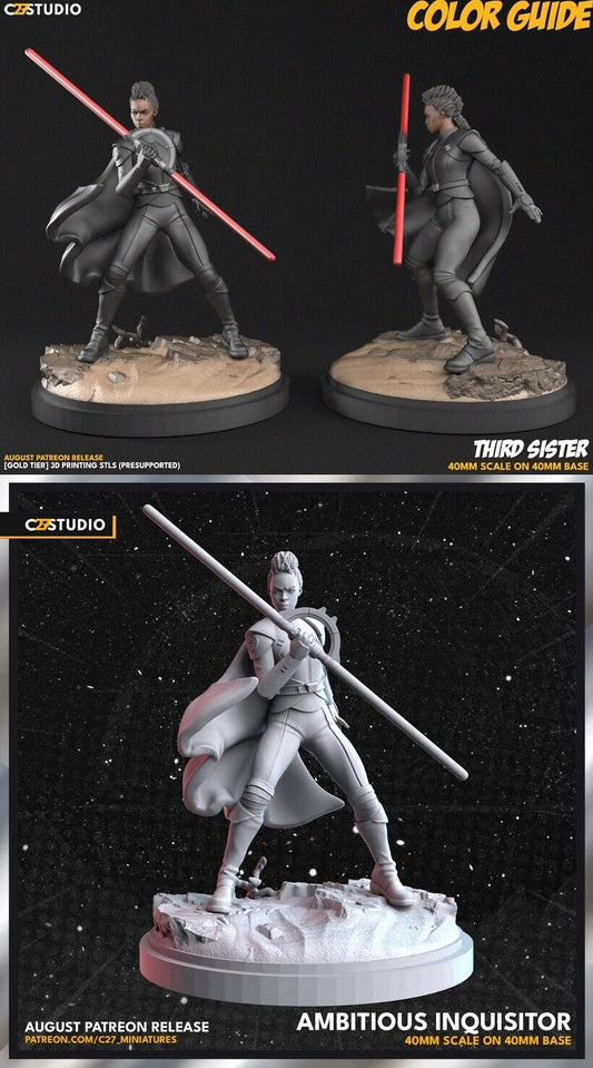 Inquisitor - Third Sister proxy - Star Wars Legion Shatterpoint C27 Minis