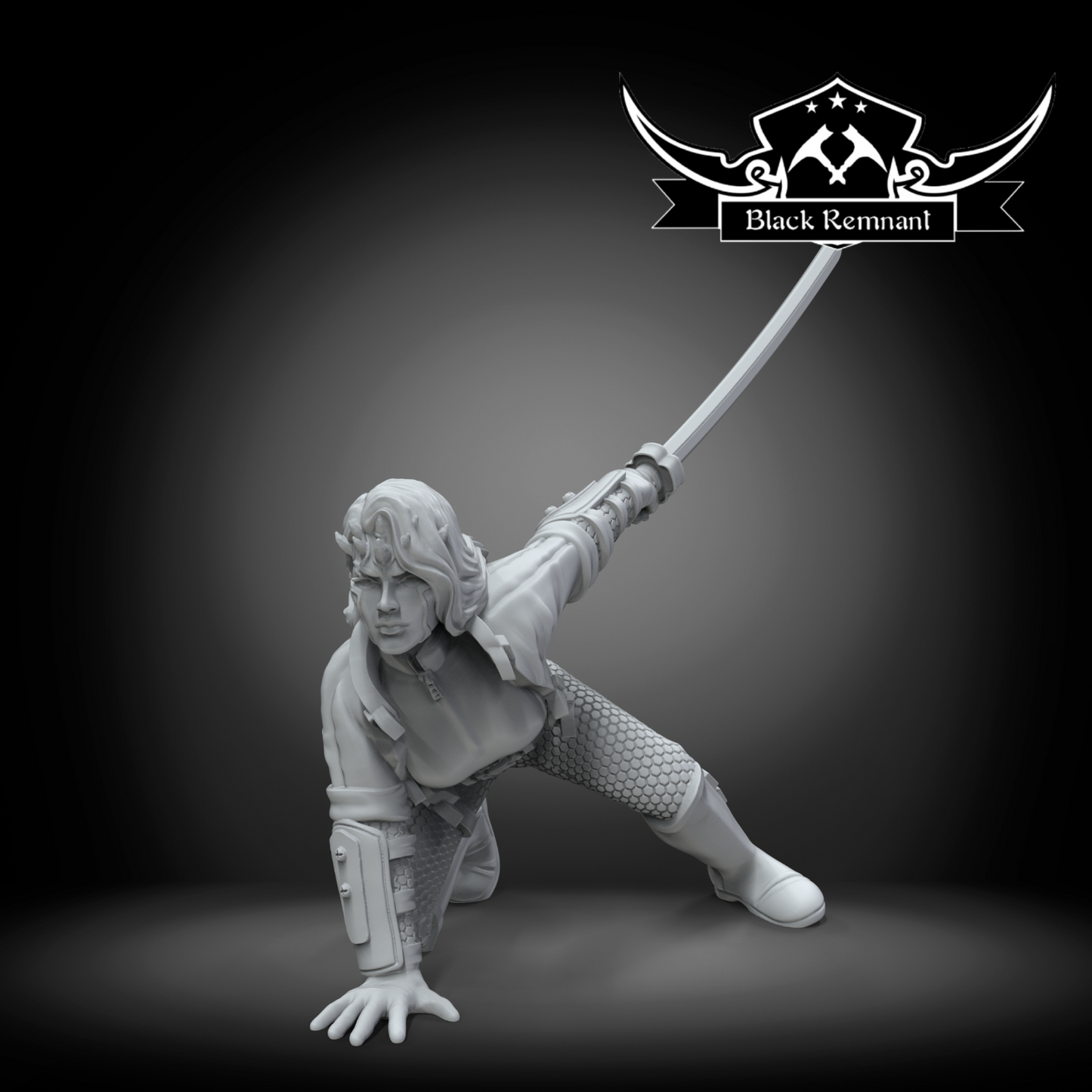 Female horned assassin Zabra Star Wars RPG / Legion / Shatterpoint Black Remnant