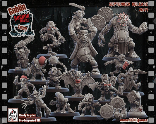 Goblin 'Horror Movie' Fantasy Football Team -  - Troll, Cheerleader, Apoth