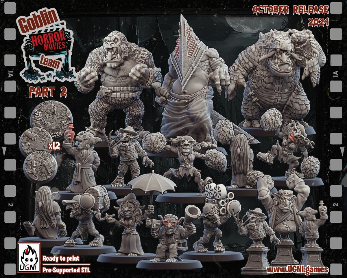 Goblin 'Horror Movie' Fantasy Football Team -  - Troll, Cheerleader, Apoth