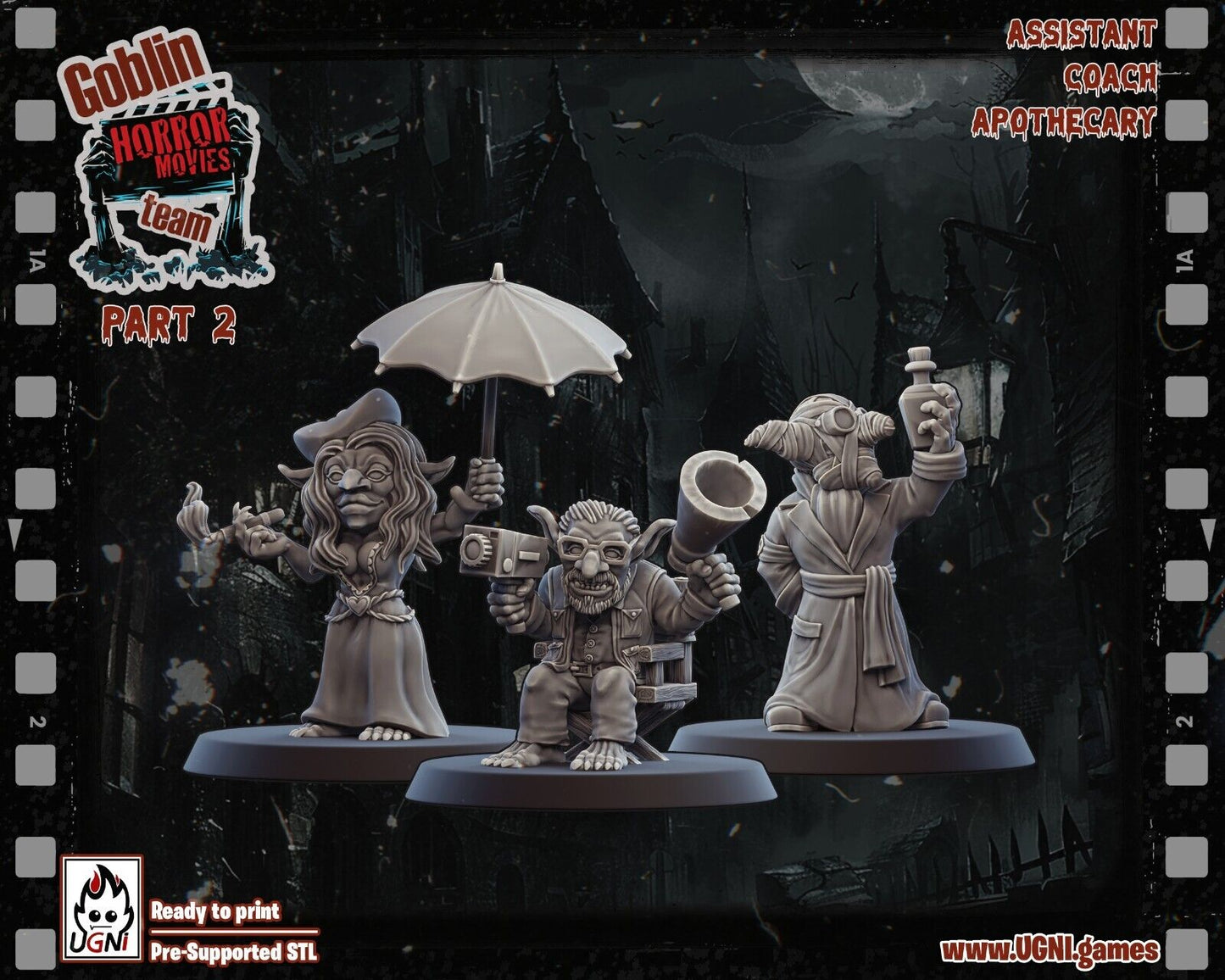 Goblin "Horror Movie" Fantasy Football Team - UGNI - Troll, Cheerleader, Apoth