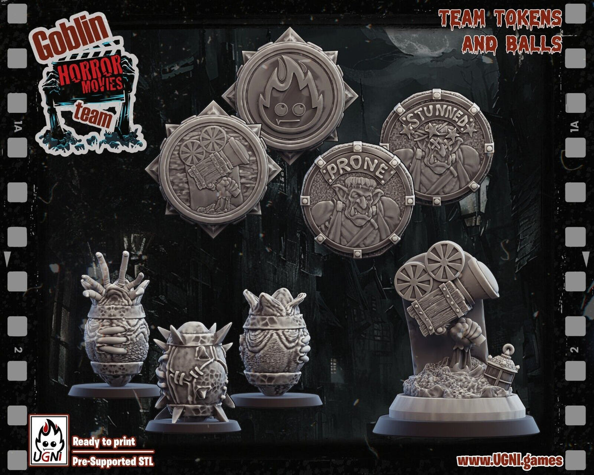 Goblin 'Horror Movie' Fantasy Football Team -  - Troll, Cheerleader, Apoth