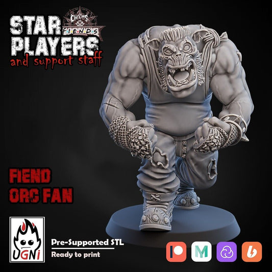 Orc fan - Fantasy Football Star Player - Ugni