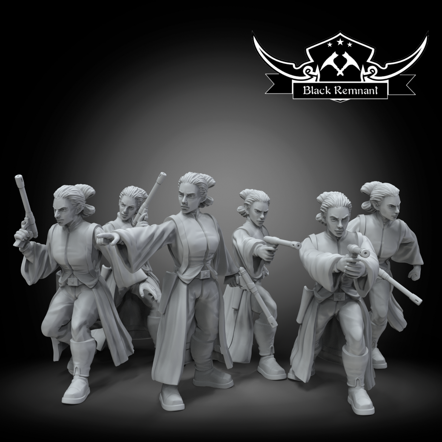 6 x Handmaiden of the queen Star Wars Legion / Shatterpoint Black Remnant