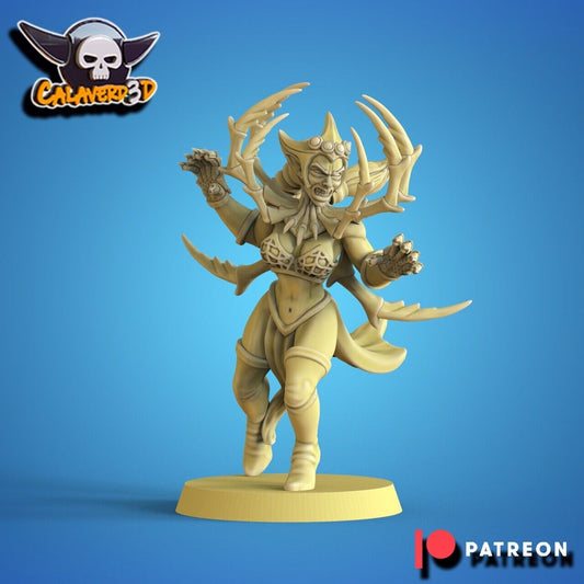 Drow Dark Elves "Spider Queen" Fantasy Football Team - Calaverd