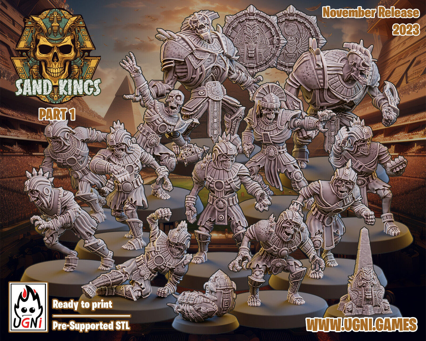 Sand King Pharaohs Fantasy Football Team - UGNI