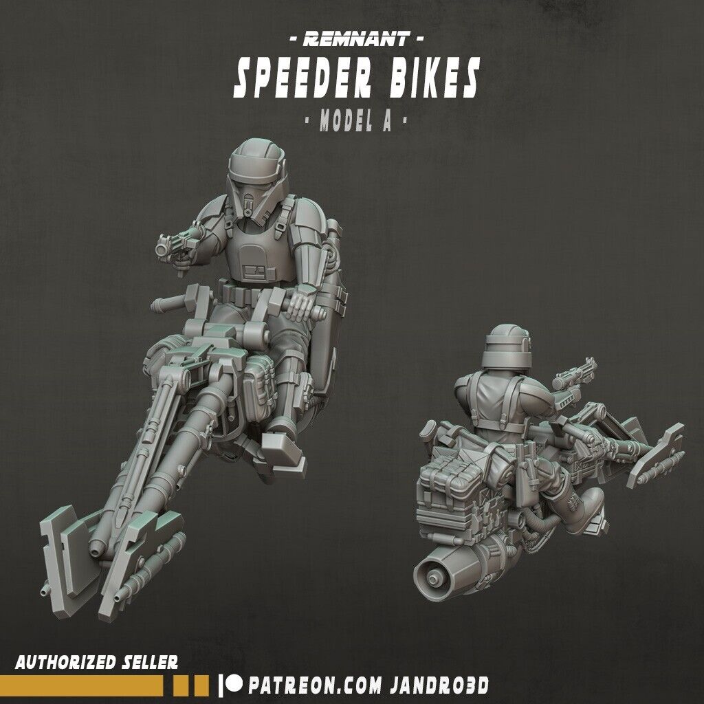 Remnant Empire Speeder Bikes Single/Bundle Star Wars Legion compatible Jandro3D