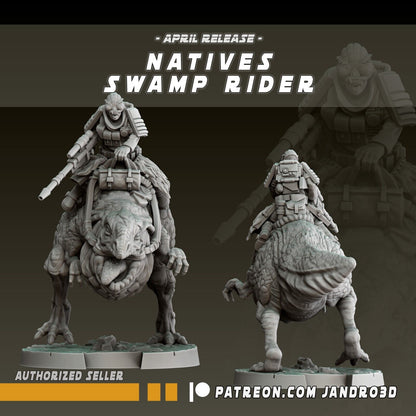 Natives Swamp Riders Blurrg   - Star Wars Legion compatible Jandro3D