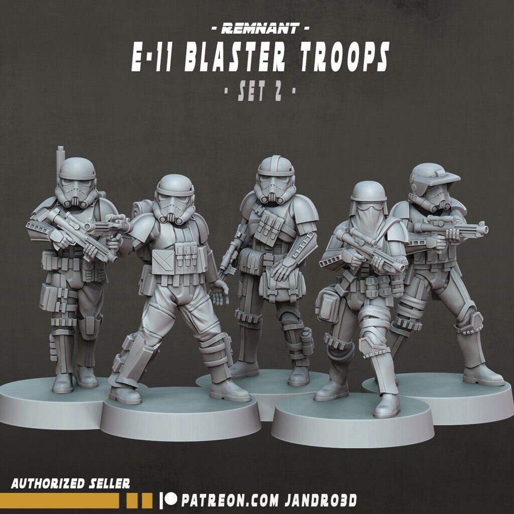 5/10 Remnant E-11 Blaster Troopers -Star Wars Legion compatible Jandro3D