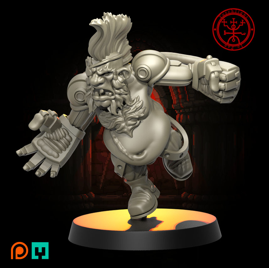 Dwarf 'THE SEWER GUARD' Fantasy Football Team - Torchlight TLM