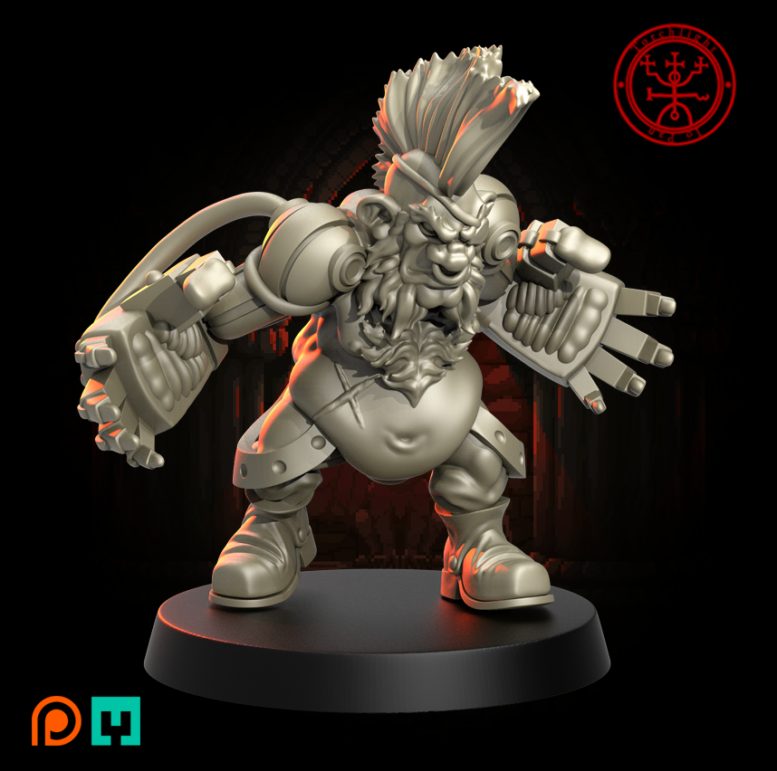 Dwarf 'THE SEWER GUARD' Fantasy Football Team - Torchlight TLM