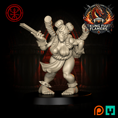 Chaos Dwarves Kung Fu Flamers Fantasy Football team - Torchlight TLM Chorf