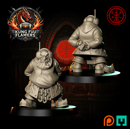 Chaos Dwarves Kung Fu Flamers Fantasy Football team - Torchlight TLM Chorf