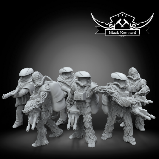 6x Authority Furball Troops Star Wars Legion / Shatterpoint Black Remnant