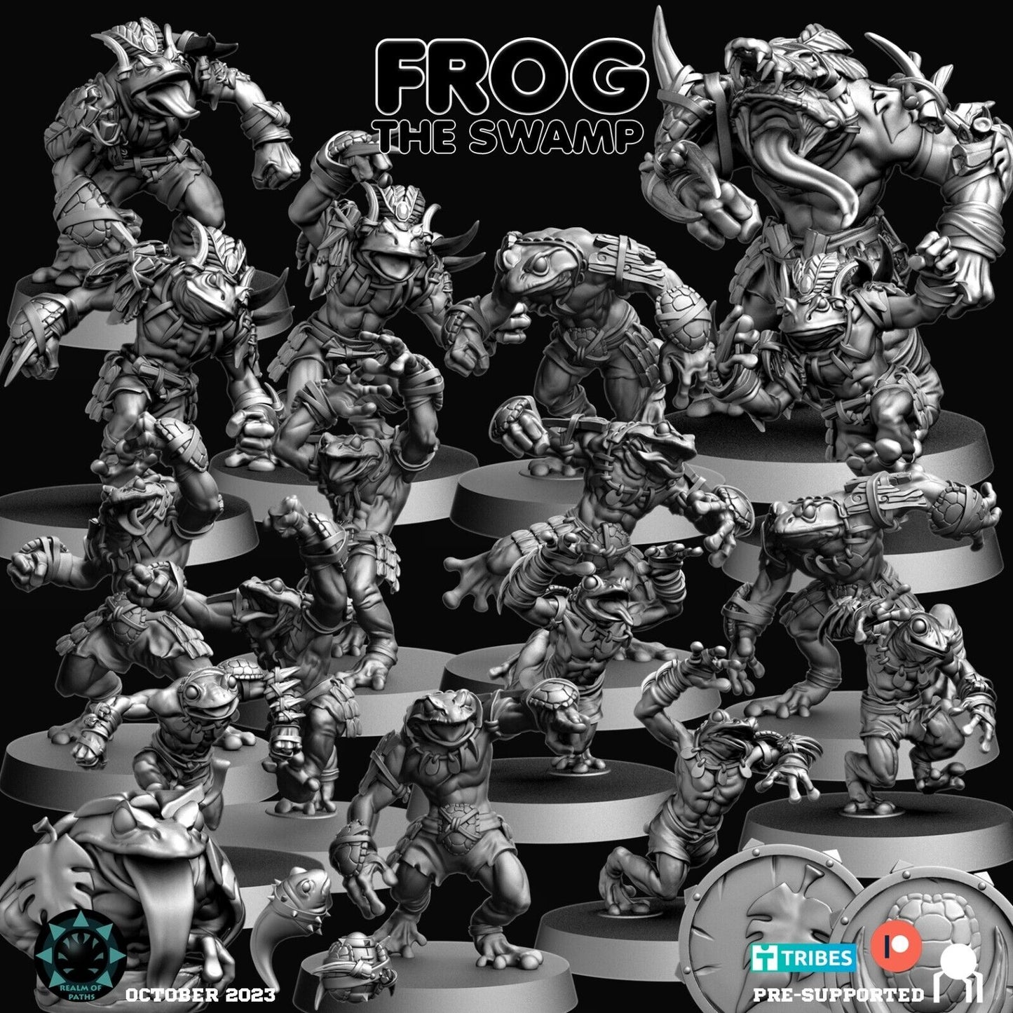 Slan compatible ‘Frog' Fantasy Football Team  - Realm Of Paths