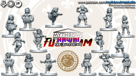 Female Halfling Fantasy Football Team  -  RN Estudio Mythbowl Hawai