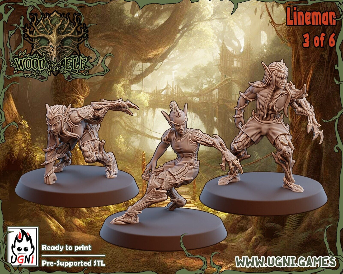 Woodelf Fantasy Football Team -  Tree Dryads