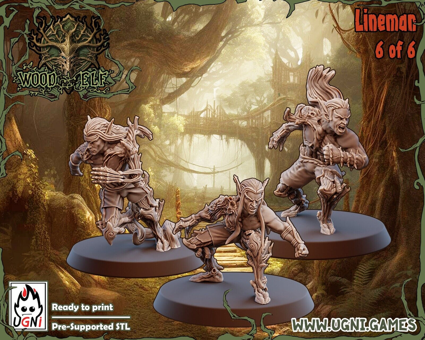 Woodelf Fantasy Football Team -  Tree Dryads