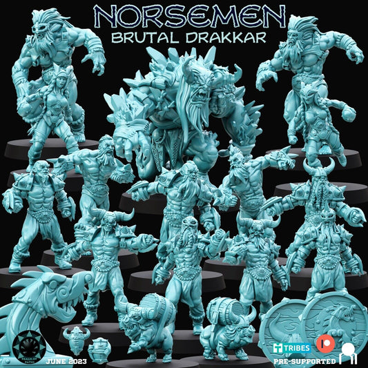 Norse Brutal Drakkar Fantasy Football Team  - Realm Of Paths