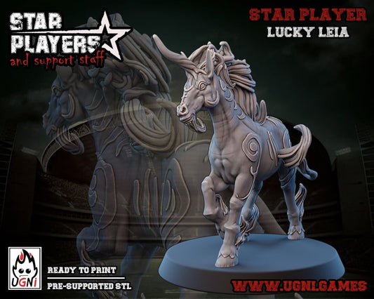 Lucky Leia Fantasy Football star player UGNI