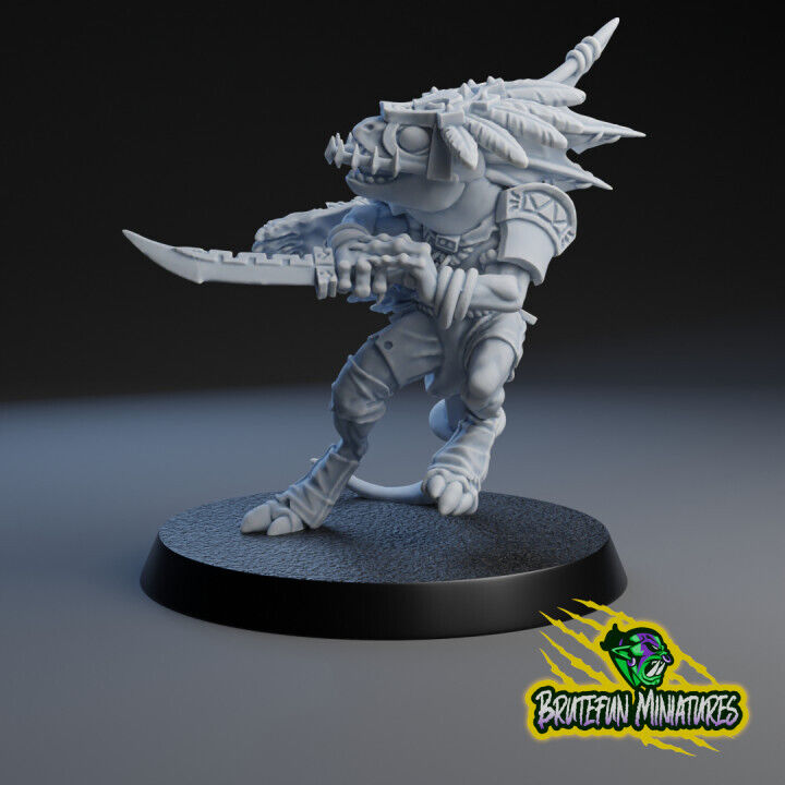 Lizardmen Skinks x2 Star players Fantasy Football - Brutefun