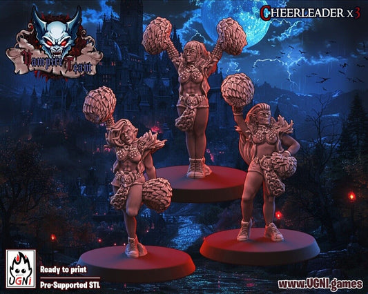 3 x Cheerleaders-  Vampire Fantasy Football team UGNI