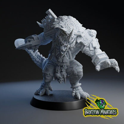 Lizardmen Big Guy / Star Player Krox Fantasy Football  - Brutefun