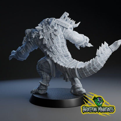 Lizardmen Big Guy / Star Player Krox Fantasy Football  - Brutefun