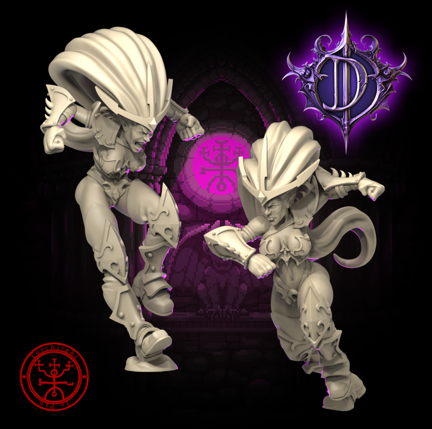 Dark Elves / Elf 'The Dark Daggers' Fantasy Football Team Torchlight TLM