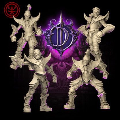 Dark Elves / Elf 'The Dark Daggers' Fantasy Football Team Torchlight TLM