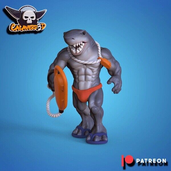 Lizardmen / black Orc Fantasy Football Team  Summer Sharks Calaverd