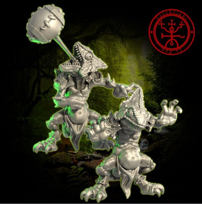 Lizardmen Razorscale Rippers Fantasy Football Team Torchlight TLM