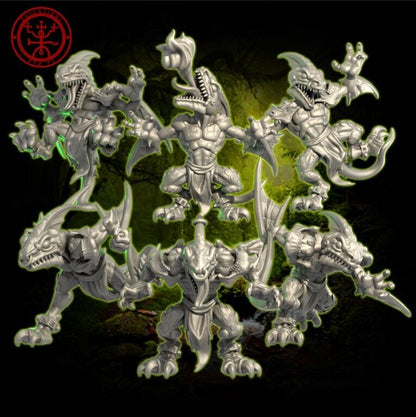 Lizardmen Razorscale Rippers Fantasy Football Team Torchlight TLM