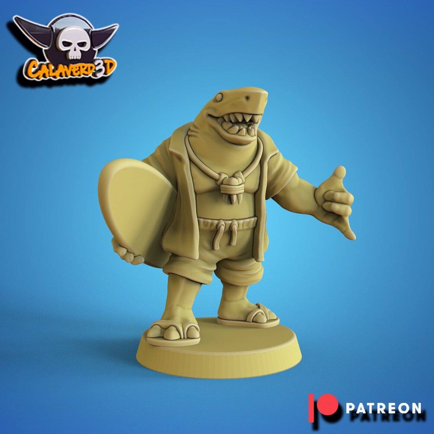 Lizardmen / black Orc Fantasy Football Team  Summer Sharks Calaverd