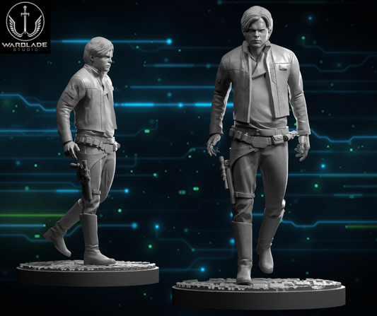 Young Han Solo proxy - Star Wars RPG Legion Shatterpoint compatible Warblade