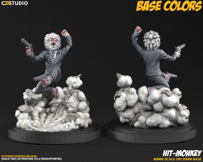 Hit-Monkey aka Ape-gent 47 Proxy Superhero Crisis Protocol compatible C27 minis