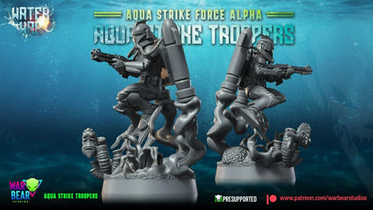 8 Aqua Strike Troopers Star Wars Legion RPG Shatterpoint compatible War Bear