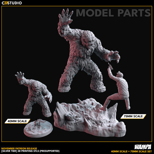 Wampa proxy - Star Wars Legion Shatterpoint compatible C27 Minis