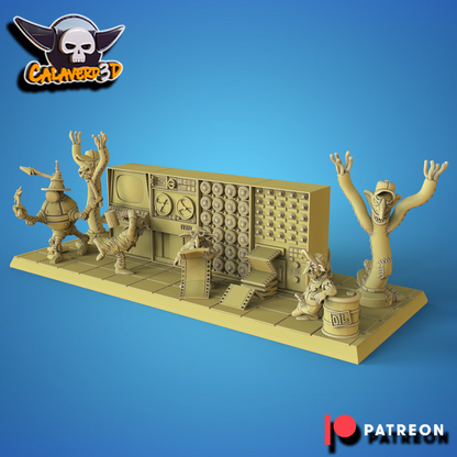Botlins Coaching staff diorama Fantasy football - Calaverd