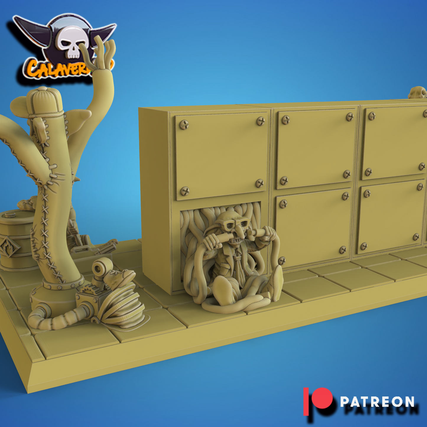 Botlins Coaching staff diorama Fantasy football - Calaverd