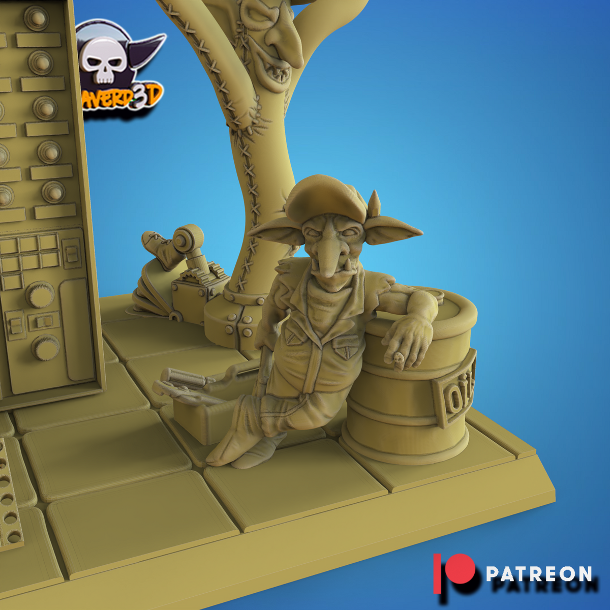 Botlins Coaching staff diorama Fantasy football - Calaverd